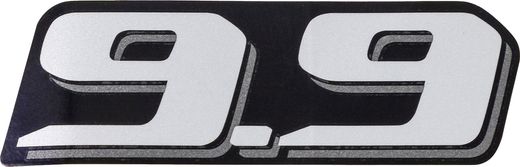 Наклейка капота Suzuki DF9.9A (9.9), задняя, черный с 21 г.