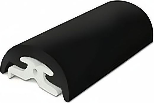 Наружный профиль привального бруса ПВХ, 65 мм, бухта 24 м.