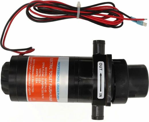 Насос электрический для унитаза, круглый фланец 12 В, SeaFlo