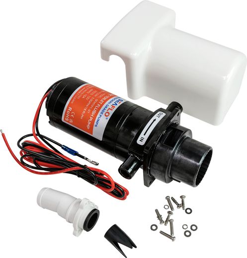 Насос электрический для унитаза, круглый фланец 12 В, SeaFlo