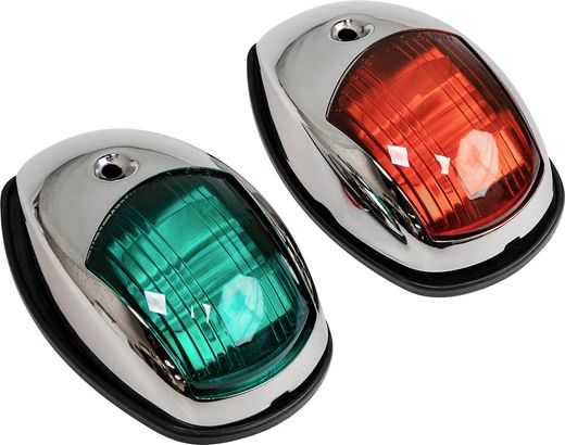 Огни ходовые светодиодные, комплект, нержавеющий корпус, 10-30 В