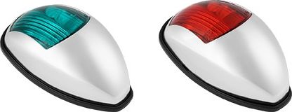 Огни ходовые светодиодные, комплект, серебристый пластик, 10-30 В