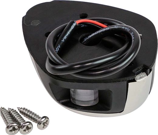 Огонь ходовой комбинированный светодиодный, нержавеющий корпус 12 В