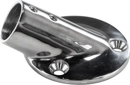 Основание стойки леера (25,4 мм), 30 град, круглое, Marine Rocket