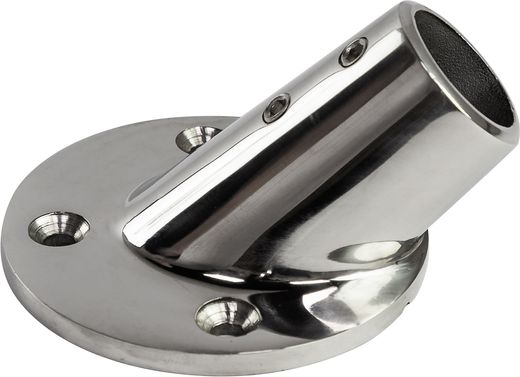 Основание стойки леера (25,4 мм), 45 град, круглое, Marine Rocket