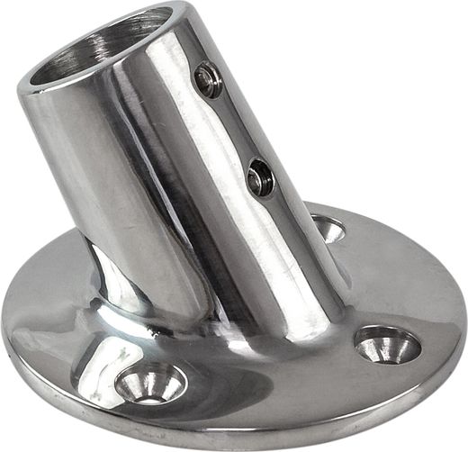 Основание стойки леера (25,4 мм), 60 град, круглое, Marine Rocket