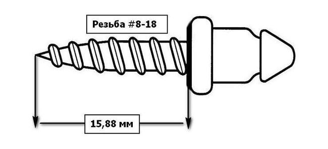 Ответная часть DOT для тентовой застежки на шурупе 15,88 мм, никелированная латунь, упаковка 100 шт.