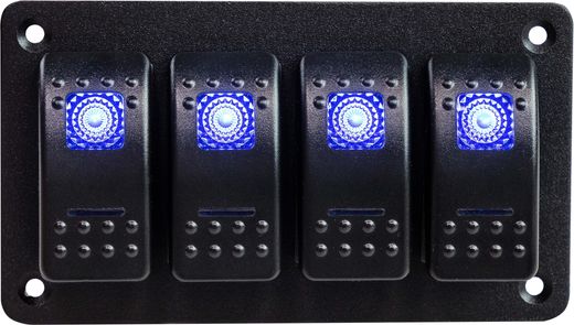 Панель бортового питания 4 переключателя