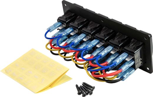 Панель бортового питания 6 переключателей