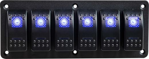 Панель бортового питания 6 переключателей