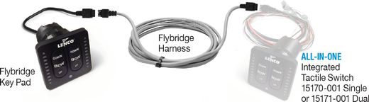 Панель управления для приводов транцевых плит Lenco Flybridge (11841-002)