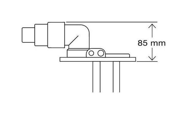 Патрубок заливной горловины бака для подключения топливного шланга д. 38-50-60 мм