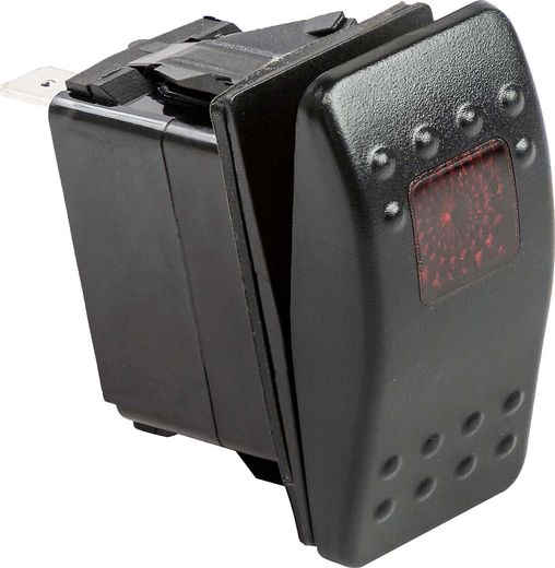 Переключатель двухпозиционный ON-OFF 3Р с подсветкой, Marine Rocket