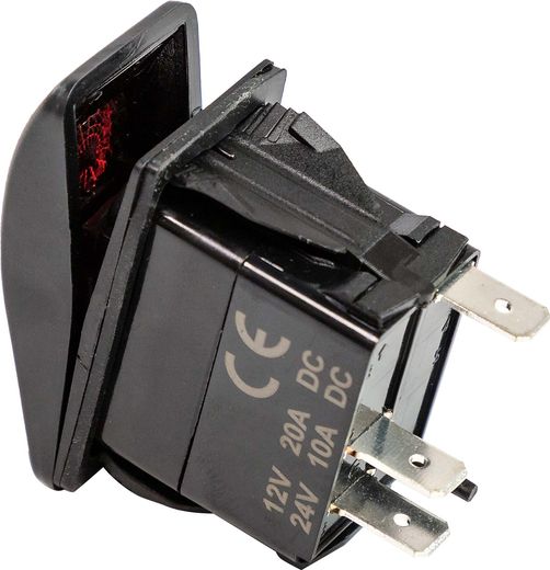 Переключатель двухпозиционный ON-OFF 3Р с подсветкой, Marine Rocket