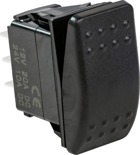 Переключатель трехпозиционный ON-ON-ON 12 В/20А 6Р