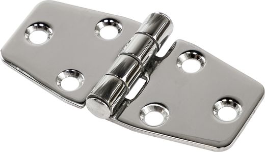 Петля 77х40х2 мм, трапециевидная, нержавеющая