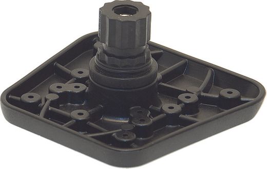 Площадка 100х100 мм для установки эхолота поворотная, черная, Borika