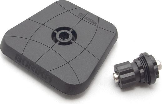 Площадка 100х100 мм для установки эхолота поворотная, черная, Borika