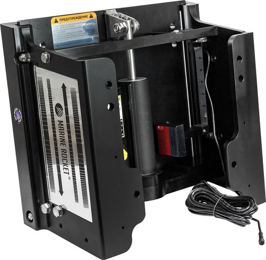 Подъёмник мотора гидравлический черный 50-300 л.с. с указателем, Marine Rocket