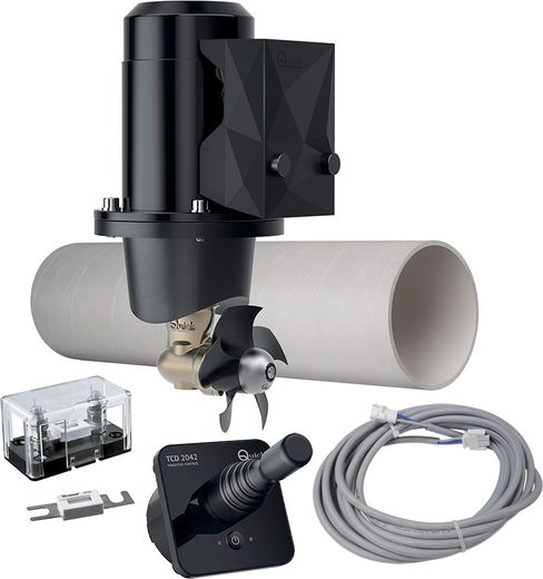 Подруливающее устройство Quick, D110mm, 25KGF, 12 В (TCD2022 - TCDEX06 - TNL 750mm)