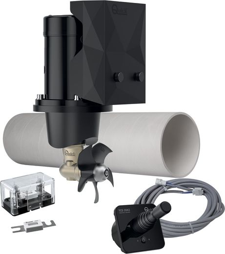 Подруливающее устройство Quick, D125mm, 40KGF, 12 В, (TCD2042 - TCDEX06 - TNL 750mm)