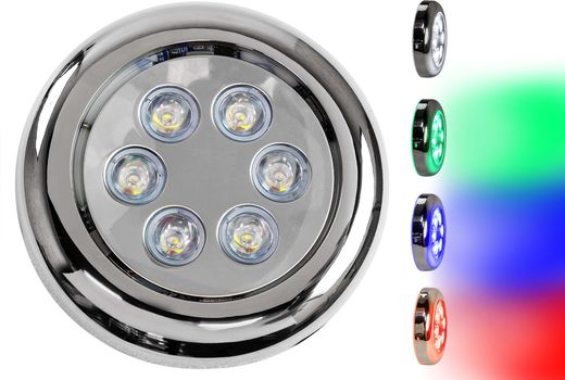 Подводный огонь IH6BP, RGBW, 10.2w, Marine Rocket