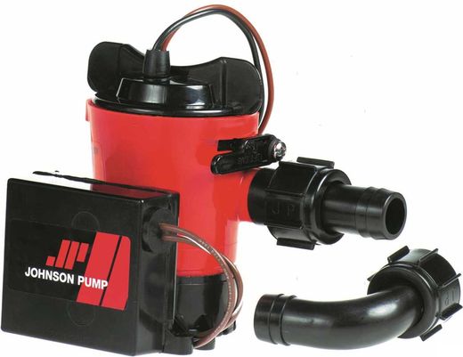 Помпа осушительная 1250GPH, автоматическая 12В, Johnson Aqua