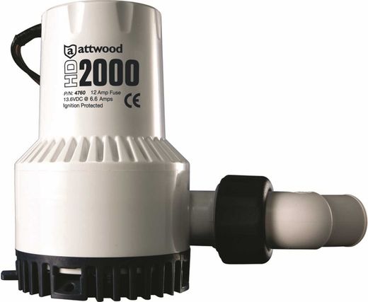 Помпа осушительная HD2000, 12В, Attwood