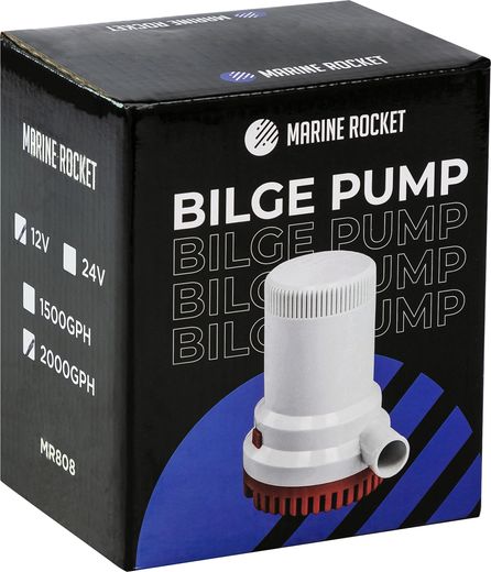 Помпа осушительная Marine Rocket,  2000GPH (7570 л/ч), 24 В