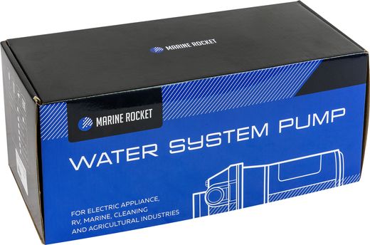 Помпа водоподающая мембранная Marine Rocket, 12 В, 11 л/мин, 3.7 бар, 9А