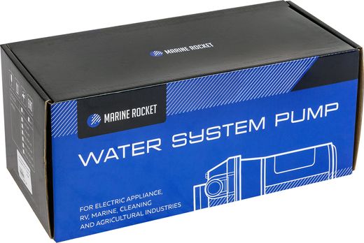 Помпа водоподающая мембранная Marine Rocket, 12 В, 17 л/мин, 2.8 бар, 14А