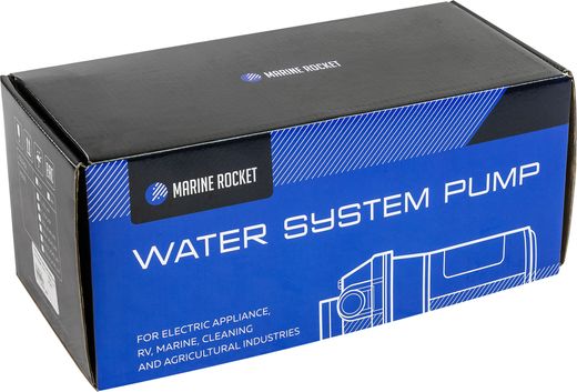 Помпа водоподающая мембранная Marine Rocket, 12 В, 17 л/мин, 2.8 бар, 14А