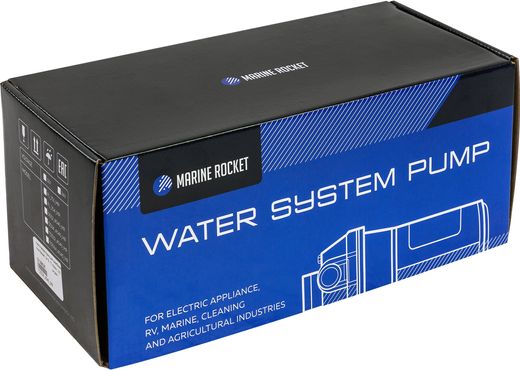 Помпа водоподающая мембранная Marine Rocket, 24 В, 17 л/мин, 2.8 бар, 7А