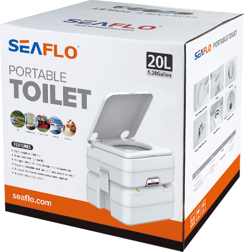 Портативный унитаз с датчиками контроля 20л, SeaFlo