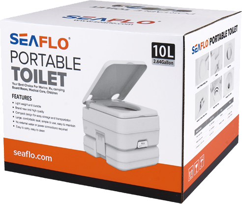 Портативный унитаз 10л, SeaFlo