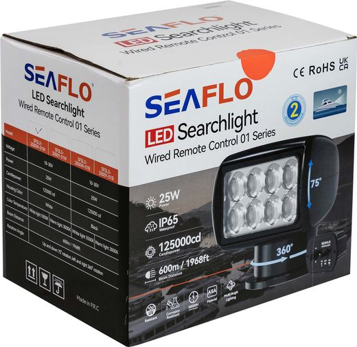 Прожектор с дистанционным управлением белый 10-30В, SeaFlo