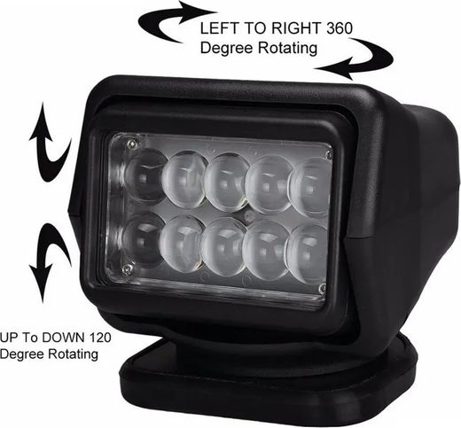 Прожектор с дистанционным управлением, 9-32В, 3500 лм