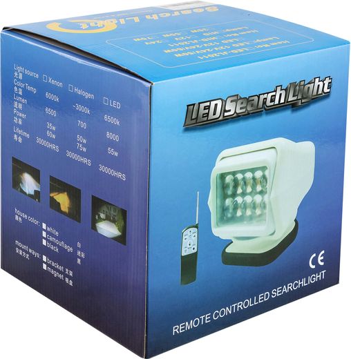 Прожектор с дистанционным управлением белый, 9-32В, 3500лм