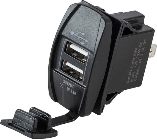 Разъем USB 5В 3.1А для установки совместно с кнопками AES11185X или AES1188X