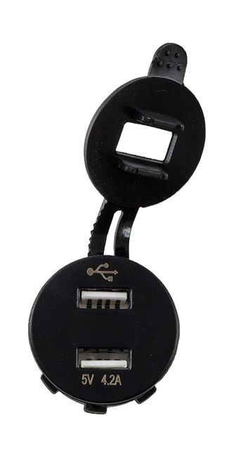 Разъем USB 5В 4.2А и вольтметр цифровой 5-30 В