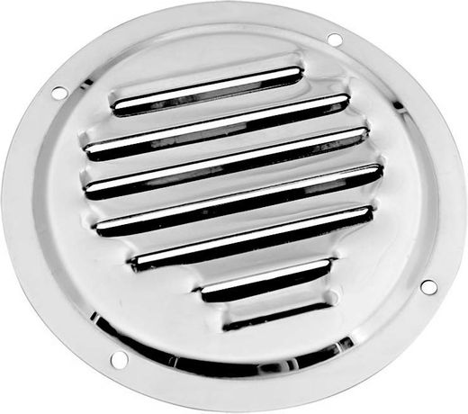 Решетка воздухозаборника круглая 102 мм, нержавеющая, Marine Rocket