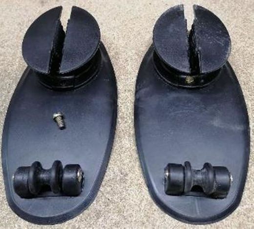 Роульс-утка для ПВХ лодки с роликом (под веревку 6-12мм), уцененный