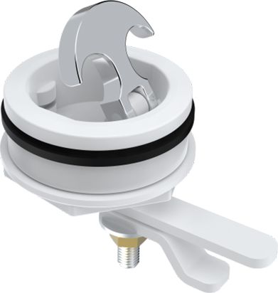 Ручка палубная потайная белая D61мм, SeaFlo