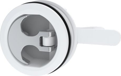 Ручка палубная потайная белая D61мм, SeaFlo