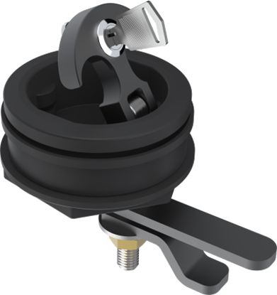 Ручка палубная потайная черная D61мм, SeaFlo