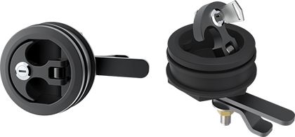 Ручка палубная потайная черная D61мм, SeaFlo