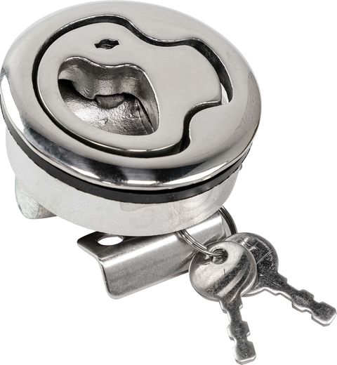 Ручка врезная, D61 мм, с ключом, Marine Rocket