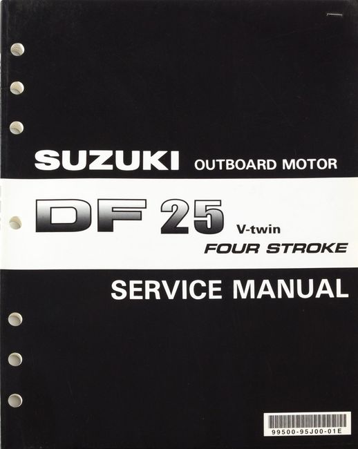 Руководство по обслуживанию Suzuki DF25 V-twin (англ)