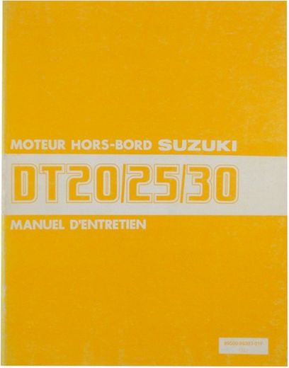 Руководство по обслуживанию Suzuki DT20-30(фран.)