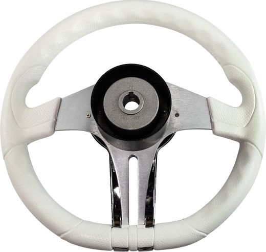 Рулевое колесо BALTIC обод белый, спицы серебряные д. 320 мм